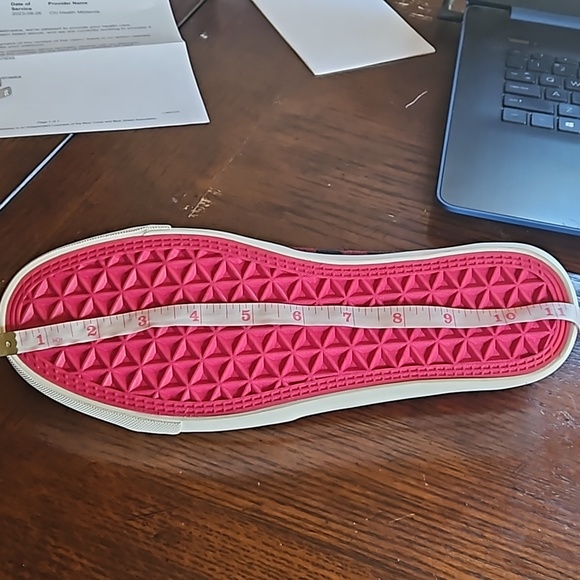 NWOT Women's Corky's red/blk slip on shoes. - Picture 8 of 8
